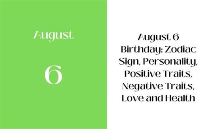 Discover The Cosmic Secrets: August 6 Zodiac Birthday