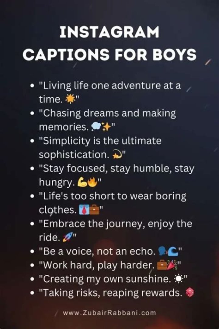 Unlock The Ultimate Guide To Dope IG Captions For Guys