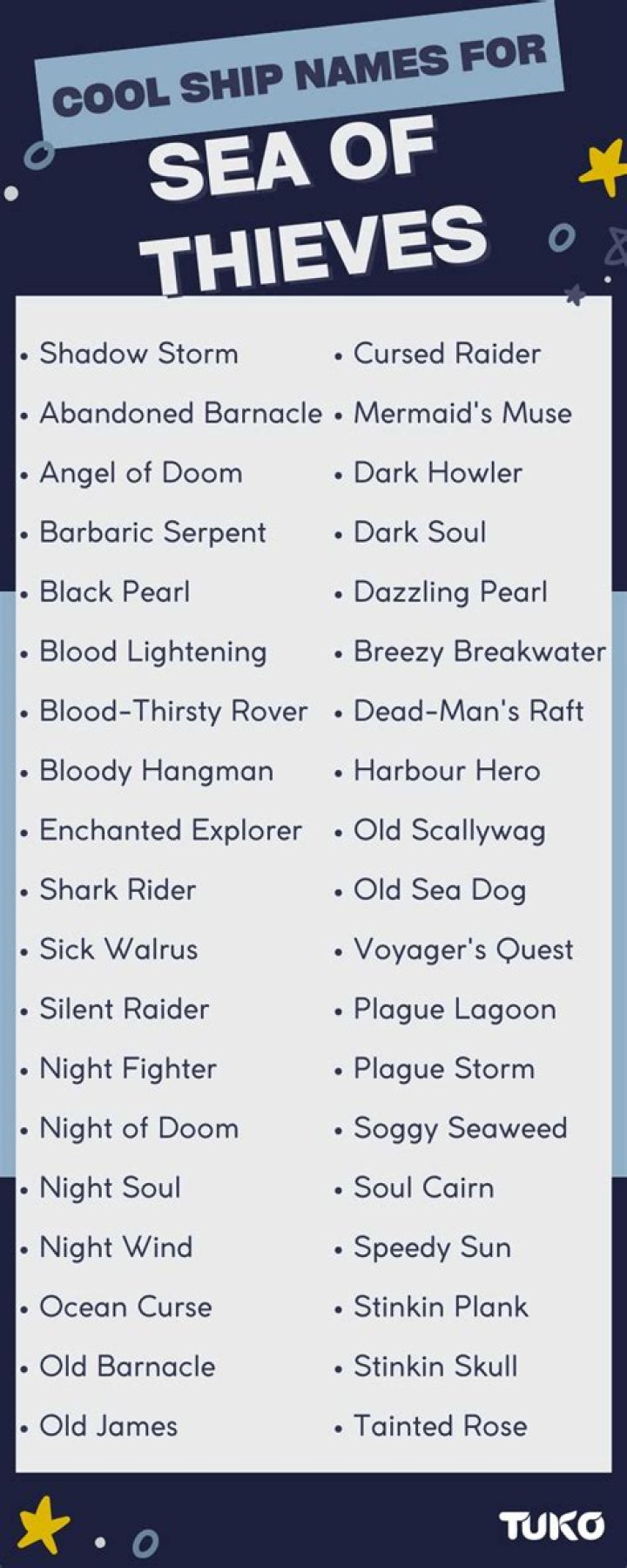 Unleash The Funniest Ship Names For Your Sea Of Thieves Adventures
