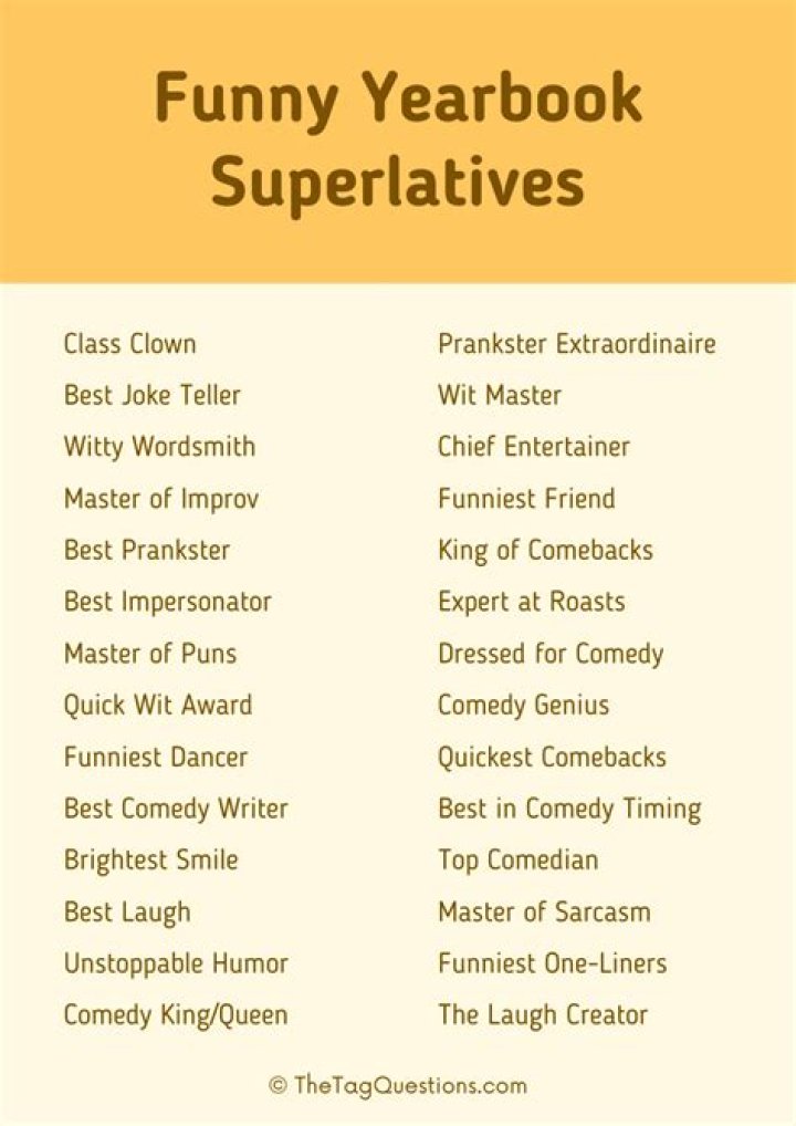 Discover The Ultimate Superlatives For Adults