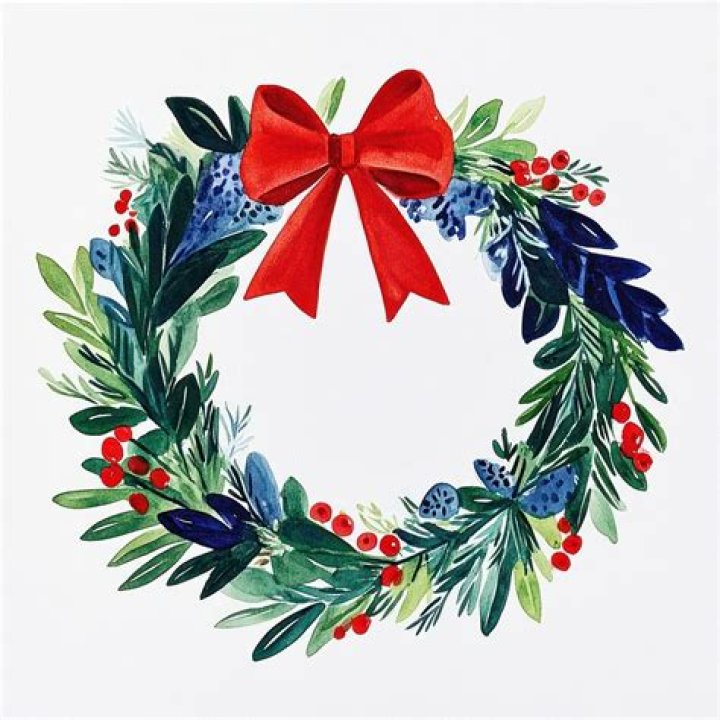 Unlock The Magic Of Christmas With Our Illustrated Christmas Wreath