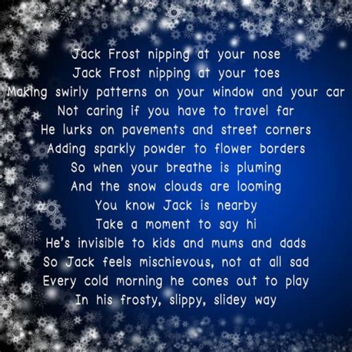 Jack Frost Nipping At Your Nose Lyrics