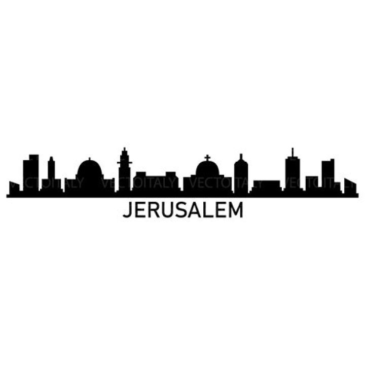 Panoramic Jerusalem Skyline Silhouette - A City Of Majestic Spires