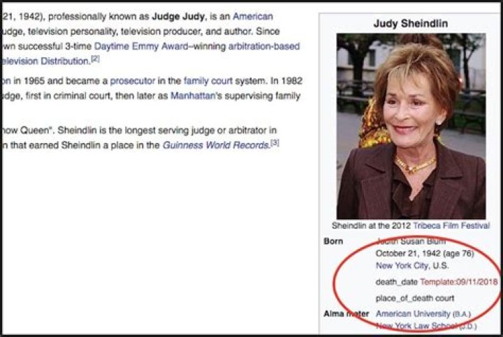 "Judge Judy Dead" Rumors Debunked