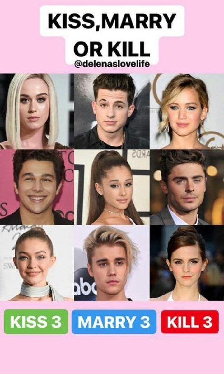 Kiss, Marry, Kill Ideas For Profound Insights