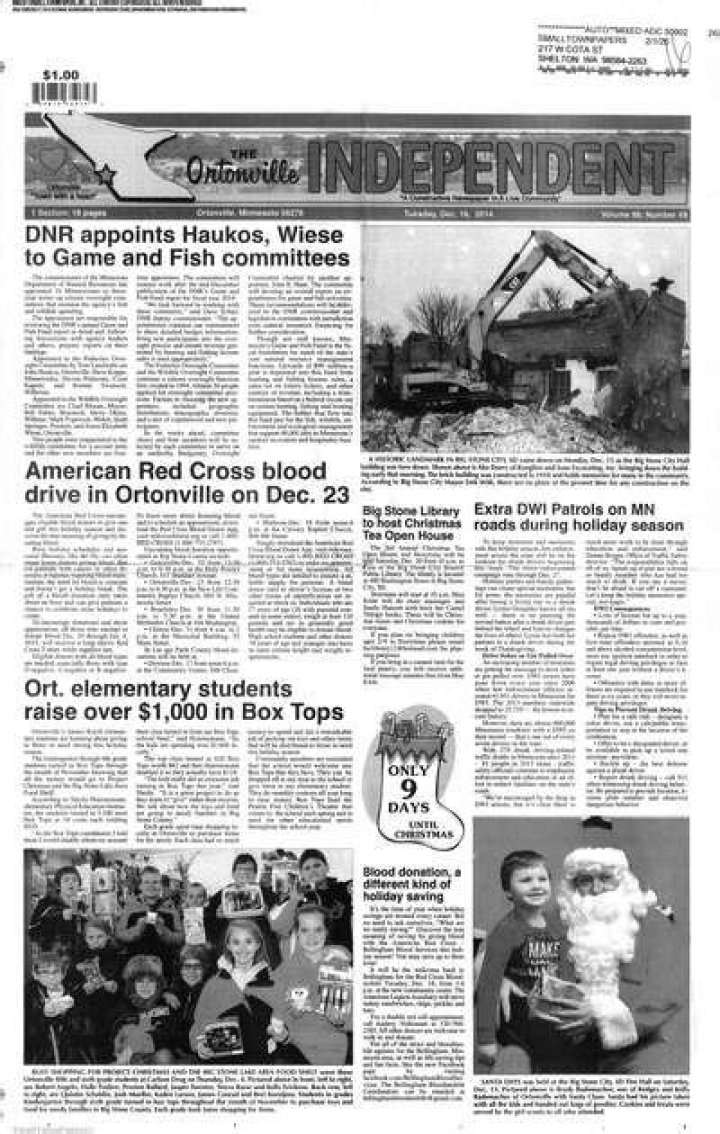 Discover The Latest Headlines From Ortonville's Premier Newspaper