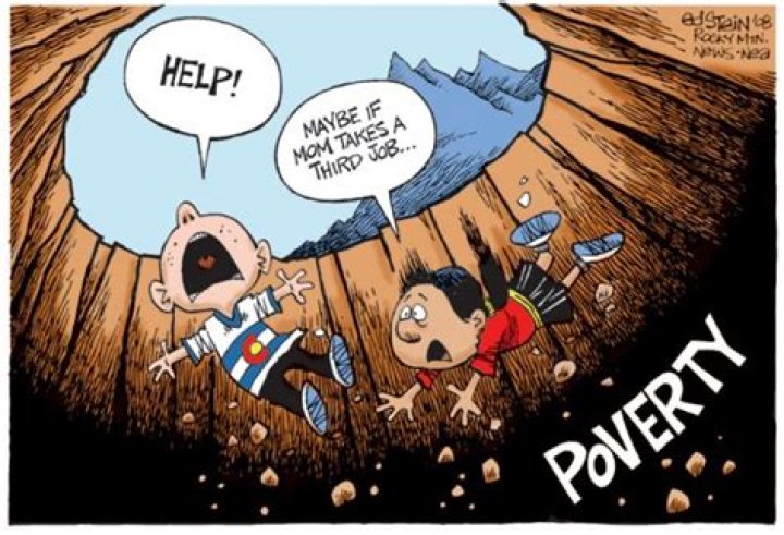 Political Cartoon Exposing The Harsh Reality Of Poverty