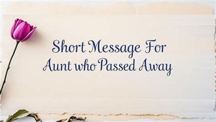 Quotes About Aunts Who Passed Away