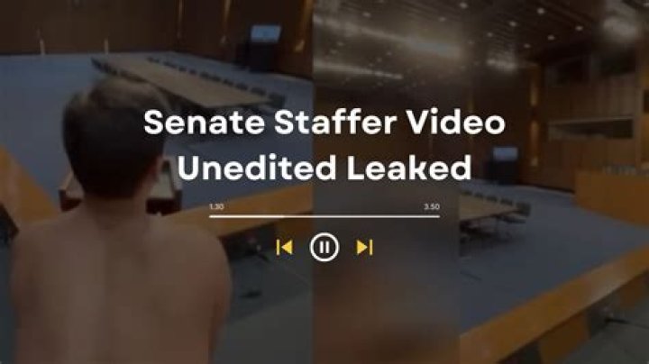 Unveiling The Truth: The Senate Staffer Video Unedited