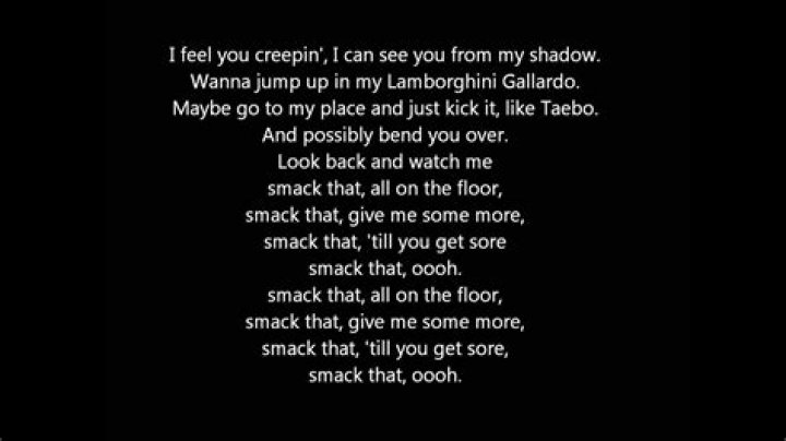 Unraveling The Magic Behind "Smack That Lyrics"