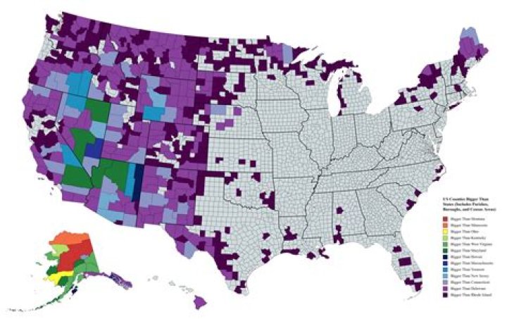 What is the Biggest County in the World? How big is it by Total Area, Land Area, and Population |