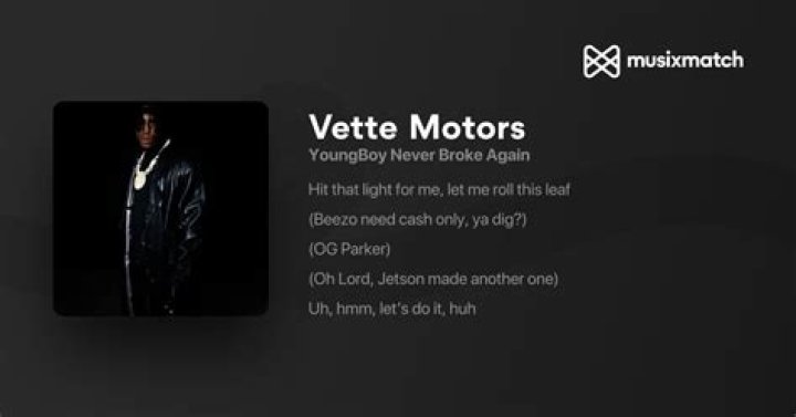 YoungBoy Never Broke Again Vette Motors Lyrics |